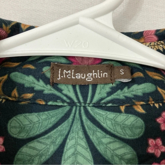 J. McLaughlin Floral Cotton Long Sleeve Button Down size Small - Picture 2 of 9